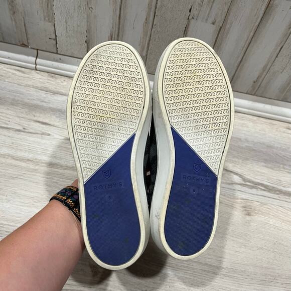 Rothy’s Original Slip On Sneaker Knit Gray Camo Camouflage Womens Size 6 - Picture 4 of 7